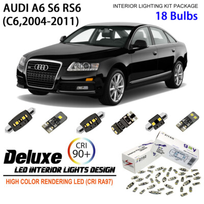LED Interior Light Kit Number Plate Light Bulbs for AUDI A6 S6