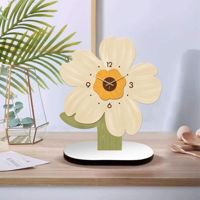 Simple Modern Flower Clock Creative Artistic Clock Mute Clock For Home Decor