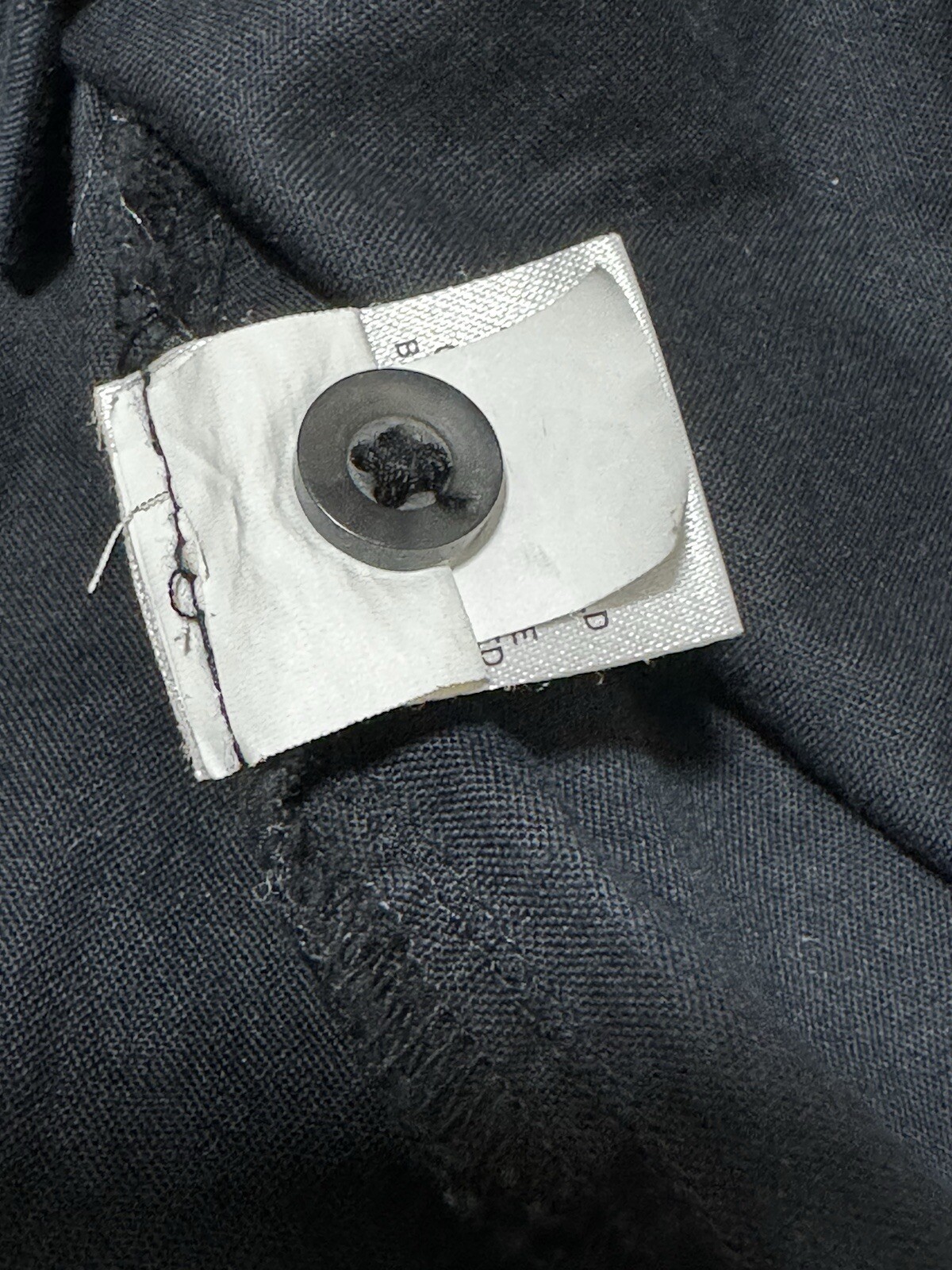 Sonoma Button Up Shirt Black Solid Collared Long … - image 4