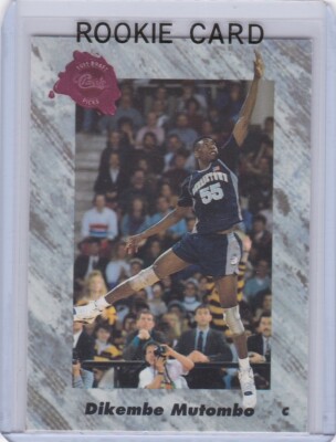 DIKEMBE MUTOMBO ROOKIE CARD 1991 Classic Draft Picks Basketball RC Denver Nugget