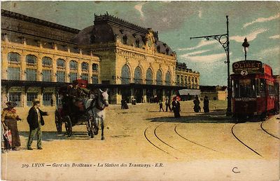 CPA AK LYON - Gare des Brotteaux La Station des Tramways (426647)