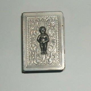 Famous Boy Making Water Fountain Brussels Belgium Vintage Match Case Cover