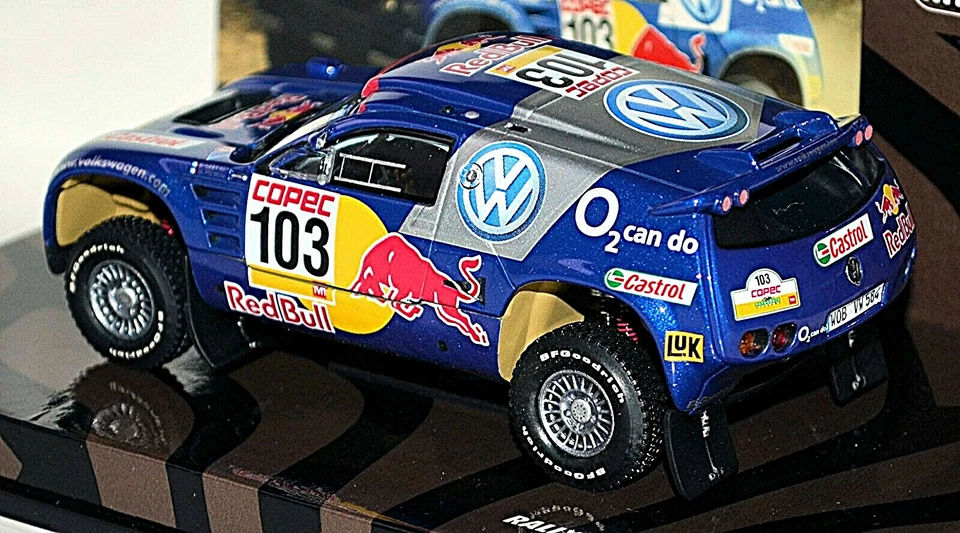 VW Volkswagen Race Touareg 2005 Rallye La Pampas #103 Saby Périn 1:43 Minichamps - Immagine 3 di 4