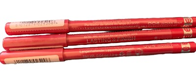 Rimmel London Lip Liner, Long Lasting, Indian Pink, Lip Contouring Pencil 3 Pcs