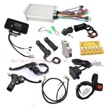 48V/52/60/62/72V Universal Go Kart Burshless Controller Throttle Grips Full Kits