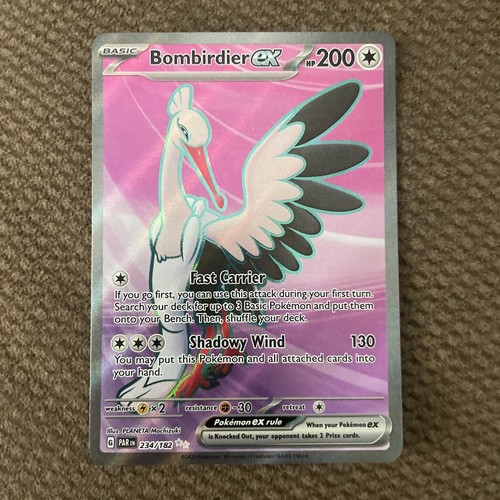 Bombirdier ex 234/182 Pokemon Paradox Rift Full Art Ultra Rare Card