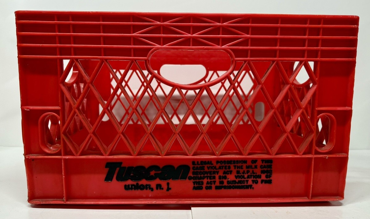 Vintage Tuscan Dairy Farms, Union, New Jersey ~ Red Hard Plastic