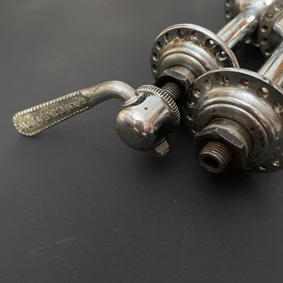 Campagnolo set mozzi in acciaio per bici da corsa eroica - Immagine 4 di 4