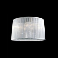 Lampenschirm Weiß 50Cm Plissee Organza Ersatz Schirm Kronleuchter HäNgelampe