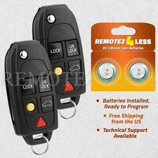 2 For 2003 2004 2005 2006 2007 2008 Volvo XC90 Keyless Entry Remote Car Key Fob