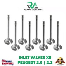 PEUGEOT CITROEN 2.2 & 2.0 DIESEL DW10FUD INLET VALVE X8 SET BOXER VAN 9676718180