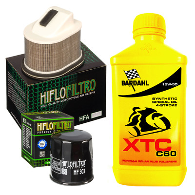 Bardahl XTC C60 15W50 Wartungs-Kit Öl Luftfilter Für KAWASAKI Z750 2007-2012