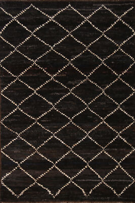 Trellis Luxury Hand-Knotted Contemporary Moroccan Wool Rugs 4x6 ft