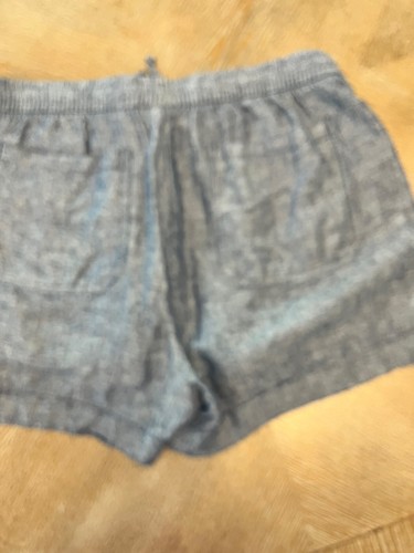 Old Navy Chambray linen Blend shorts Medium Drawstring waist 34” inseam 3” - Picture 5 of 5