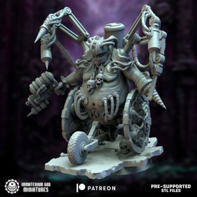 Morgo Skull Driller- Immaterium God/Sci-fi/Tabletop Miniature