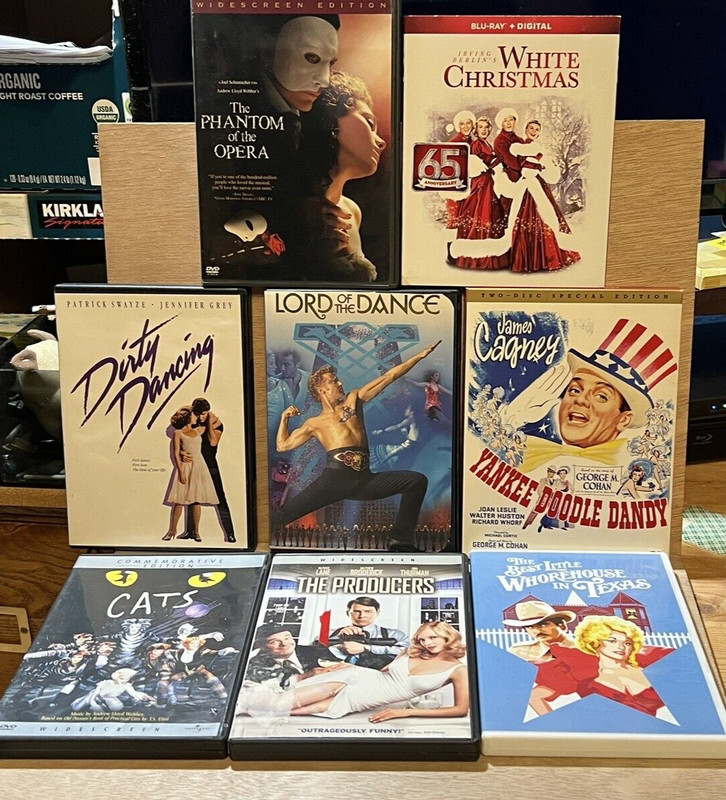 Lot Of 8 DVD Movies About Music Singing Dancing Musicals Classics Most VG Cond