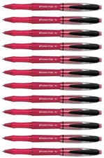 Papermate Eraser Max Red Medium Pt Ballpoint Pens With Eraser New In Bx 12 Pens 