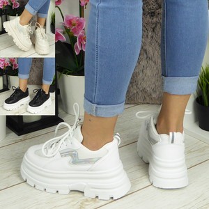 chunky heel sneakers