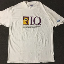 Vtg 90s Intel i960 Computer Processor IQ Promo Shirt XL Internet Apple Software