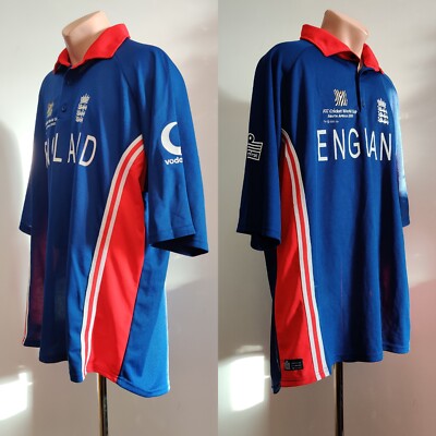 Cricket shirt England 2003 ICC World Cup South Africa Vodafone