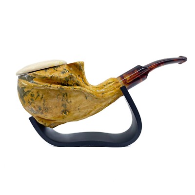S.Yanik Meerschaum Pipe Calabash Smoking Pipe, Tobacco Pipe 9mm filter