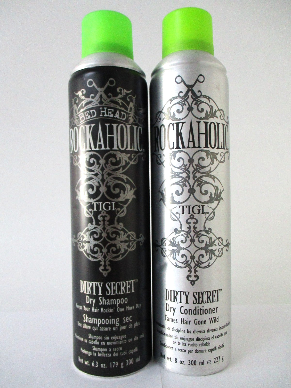 Tigi Bed Head Rockaholic Dirty Secret Dry Shampoo & Conditioner 6.3 oz (dents)