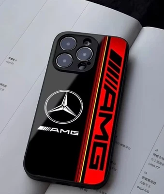Mercedes AMG F1 iPhone Case 17 16 15 14 13 12 Pro Max Premium Tempered Glass