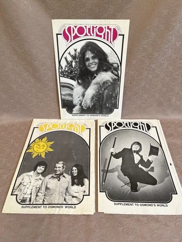 3 Vintage Different Spotlight Magazines Osmonds World