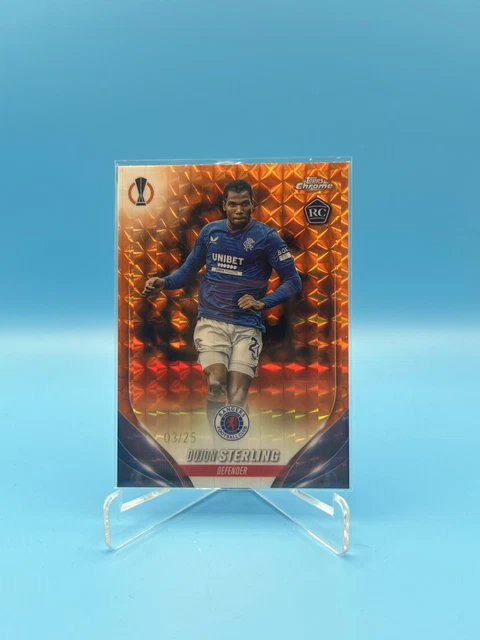 Topps Chrome UCC 23/24- DUJON STERLING Rangers - Orange Geometric /25