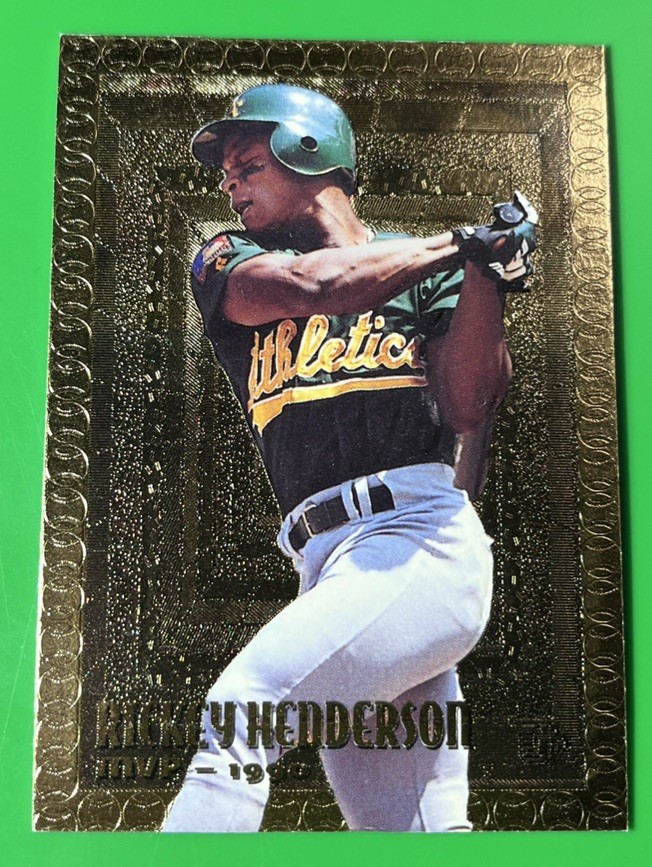 1995 Topps Embossed Golden Idols #103 Rickey Henderson Athletics