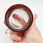 Antique 1904 Ruby Flash Glass Mug Harry & Minnie Personalized Love Token — photo 7