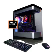 CyberPowerPC - Gaming Desktop - AMD Ryzen 5 5500 - AMD Radeon RX 6500 XT 4GB ...