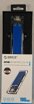 ORICO TCM2-C3 NVMe M.2 SSD Enclosure USB 3.1 Type-C 10Gbps Blue (b4)