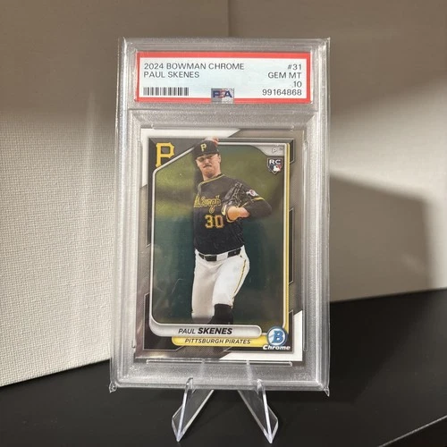 2024 Paul Skenes PSA 10 Rookie Card Bowman Chrome #31 Pirates Baseball