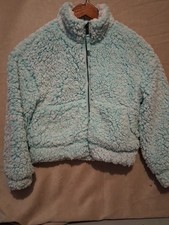 girls fleece Like Teal jacket