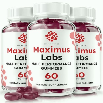 Maximus Labs Gummies for Men - Energy, Stamina & Male Vitality Support - 3 Pack