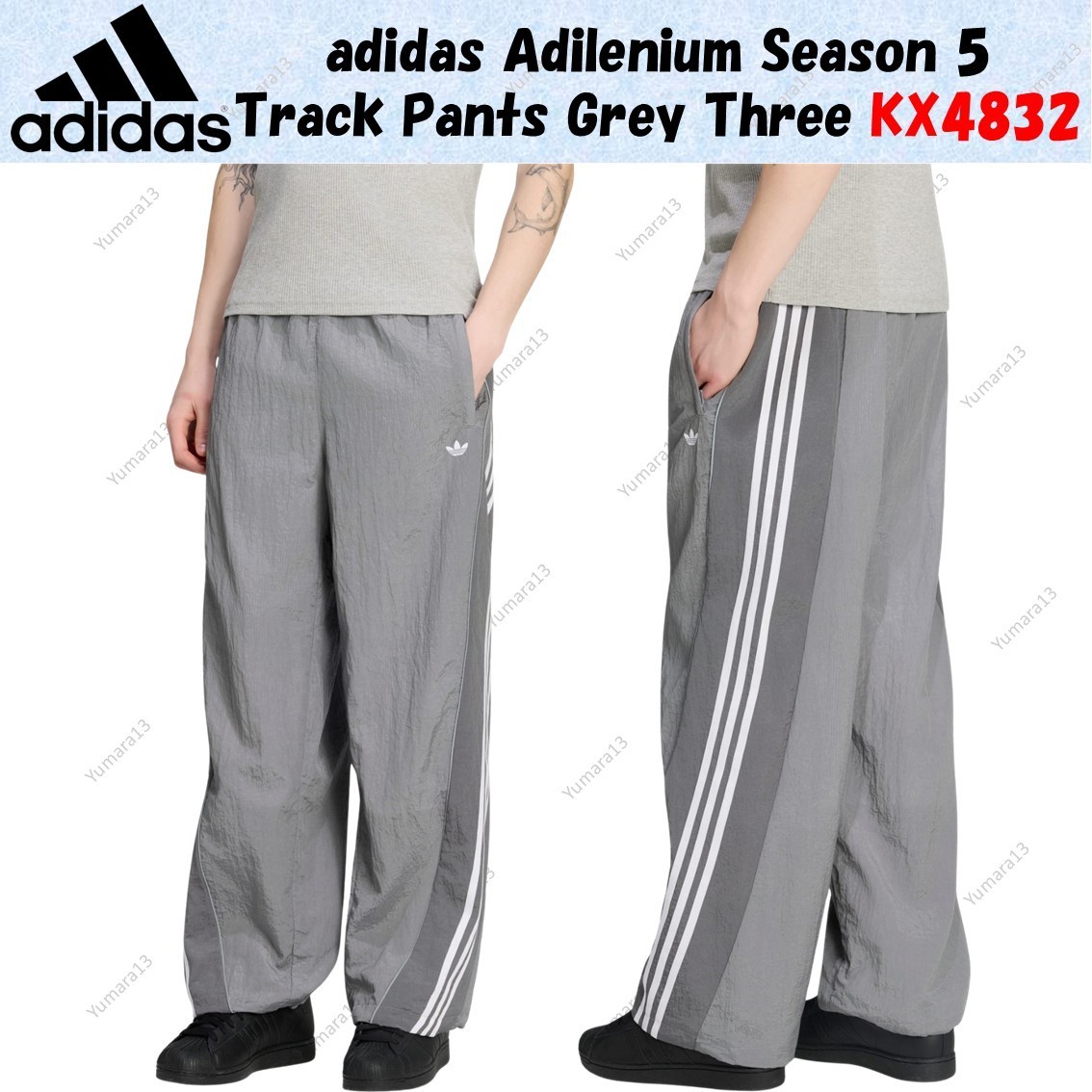 adidas Adilenium Season 5 Track Pants Grey Three KX4832 Japan Size