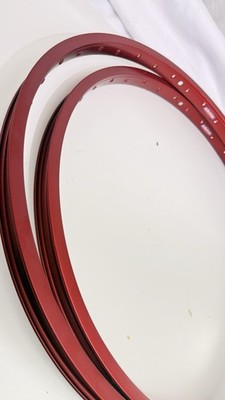 26 Araya 7X RED Set Old School Bmx 20 24 GT Redline Haro Jmc