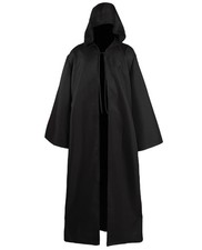 Renaissance Costume Robe Men Women Medieval Wizard Halloween Cloak Cape