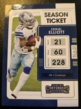 2021 Panini Contenders Football Ezekiel Elliott #26 Dallas Cowboys