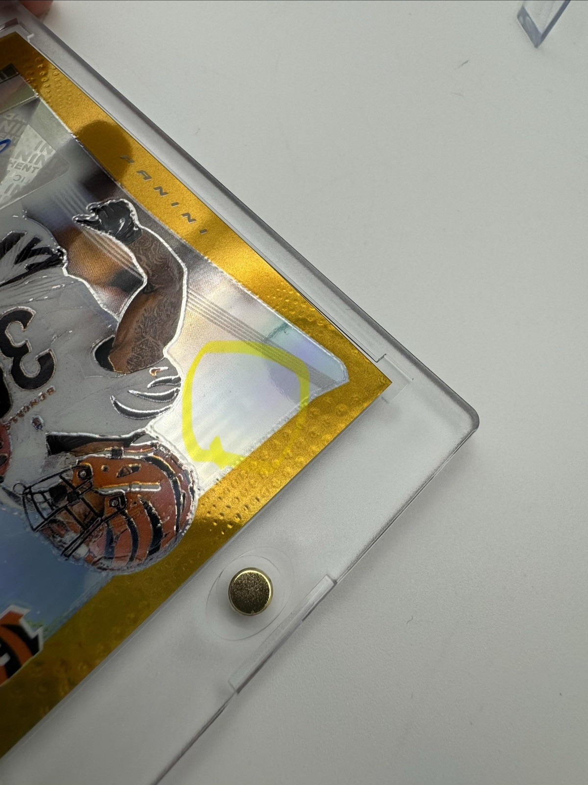 2024 Panini Prizm Deca Signatures Chase Brown Gold Auto /10 #S-CBN Bengals view 6