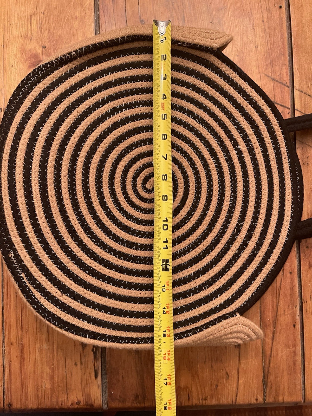 Large Universal thread Straw Handbag Round - image 6