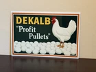 Hi Gloss! Dekalb Hens Eggs Farm Corn Vintage Style Metal Sign Advertising