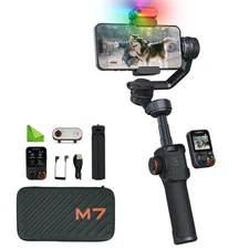 iSteady M7 Gimbal Stabilizer for iPhone,3-Axis Gimbal for Smartphone w/AI Tra...