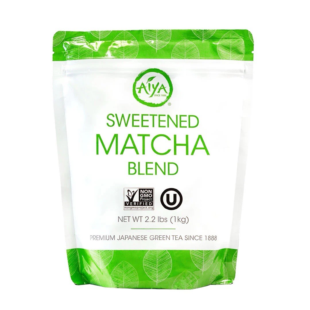 Aiya Sweetened Matcha Blend Powder - Matcha Latte Powder 2.2