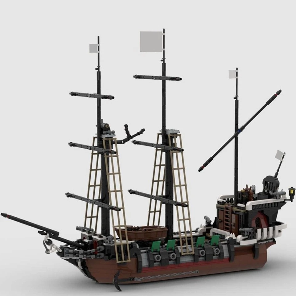MOC-202552 Remake of Skull's Eye Schooner 6286 Pirate Ship Set 1676 Pieces - Image 4 of 4