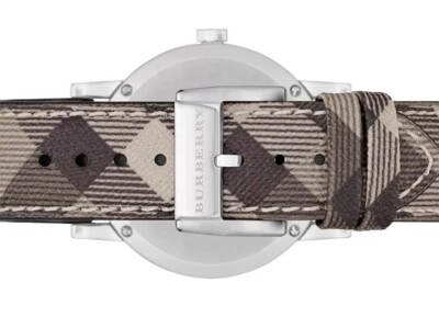 Burberry Beige and Brown Checkered Watch Burberry Ladies Watch The City Haymarket 26mm Check BU9222  main image 2