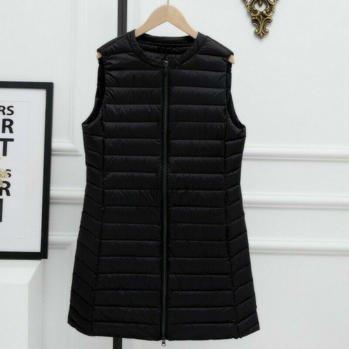 Damenweste Damen ultraleichte Daunenweste Rundhals ärmellose Weste Jacke - Bild 11 von 12
