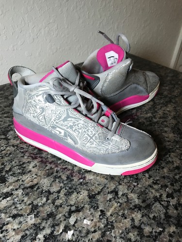 Michael Jordan Pink and Grey Shoes Size 