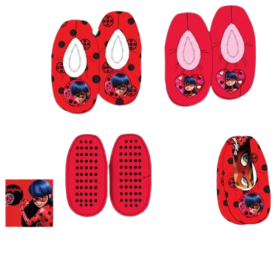 Miraculous Hausschuhe Pantoffel Puschen Ladybug Größen: 25/26 27/28 29/30 31/32